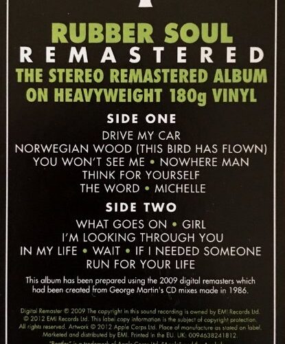 The Beatles – Rubber Soul – Obi Vinilos